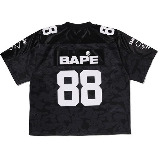 SOLID CAMO MULTI LOGO RELAXED FIT FOOTBALL JERSEY TEE MENS
