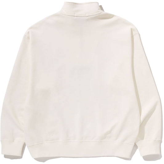 COLLEGE HALF ZIP RELAXED FIT CREWNECK SWEATSHIRT MENS