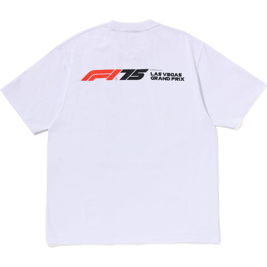 BAPE X F1LV A BATHING APE RELAXED FIT TEE MENS