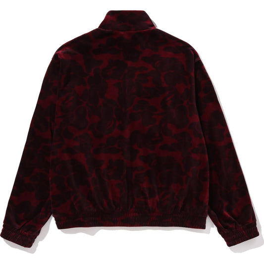 SOLID CAMO VELOUR METAL ONE POINT RELAXED FIT TRACK JACKET MENS