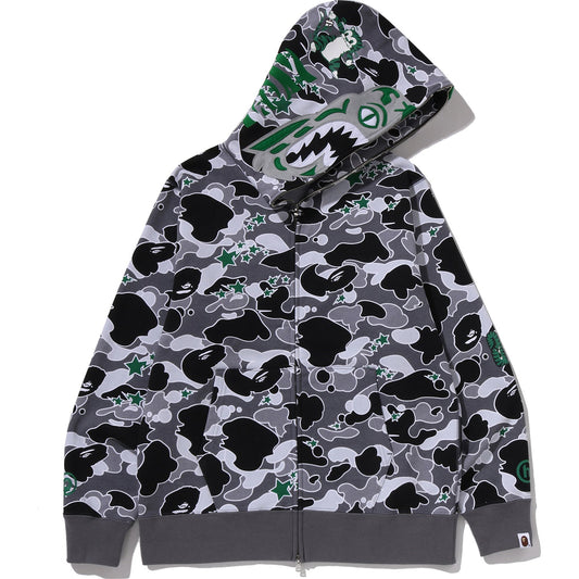 BAPE X HIDDEN STA CAMO TIGER FULL ZIP HOODIE MENS