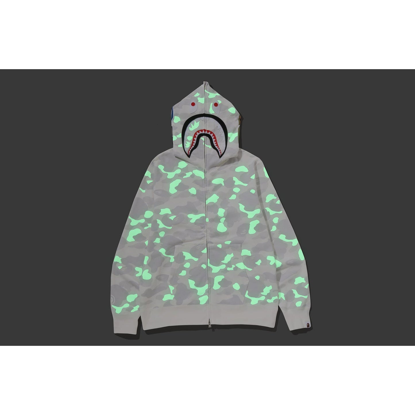 CITY CAMO SHARK REGULAR FIT FULL ZIP HOODIE MENS
