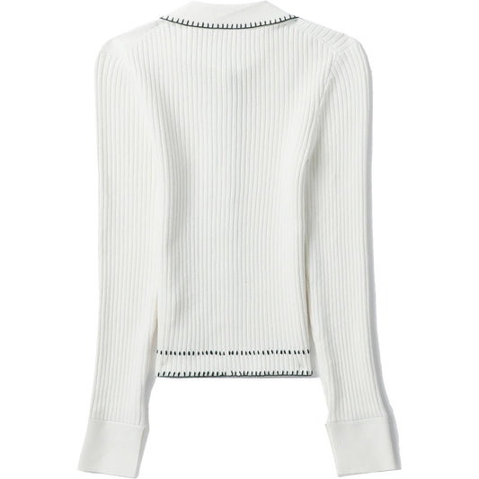 BAPY RIBBED CARDIGAN LADIES