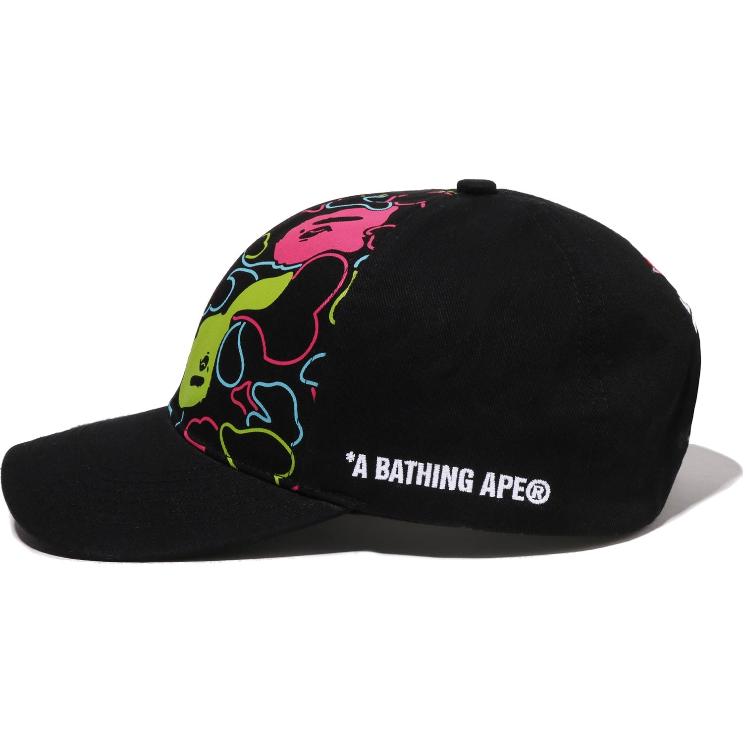 BAPE X F1LV CAMO APE HEAD CAP MENS