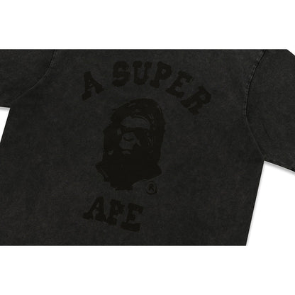 BAPE X KIDSUPER GARMENT DYE COLLEGE LOGO TEE MENS