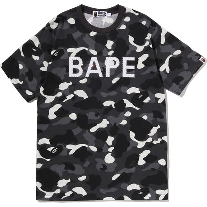 CITY CAMO RHINESTONE BAPE LOGO TEE MENS