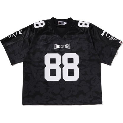 SOLID CAMO MULTI LOGO RELAXED FIT FOOTBALL JERSEY TEE MENS