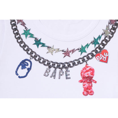FAKE PRINT CROPPED TEE LADIES