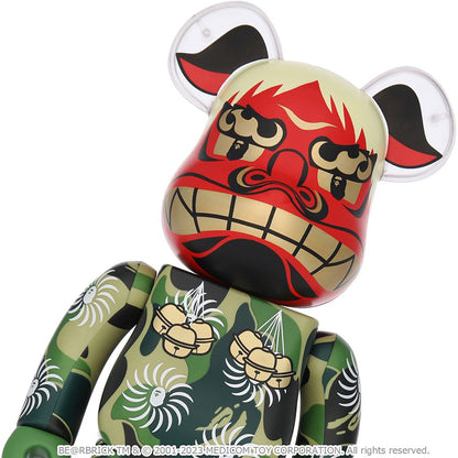 NEW YEAR BE@RBRICK MANEKINEKO SHISHIMAI DARUMA 100% & 400%