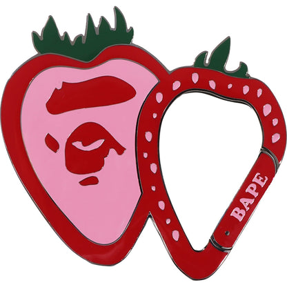 STRAWBERRY APE HEAD CARABINER LADIES