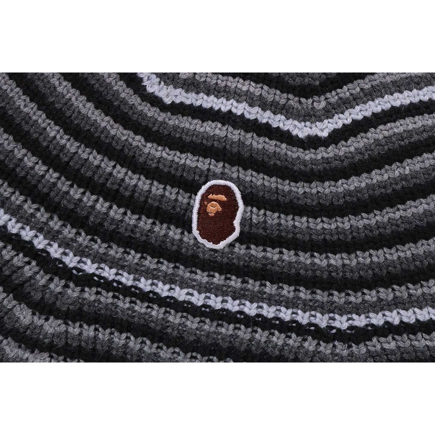 APE HEAD ONE POINT STRIPE KNIT HAT MENS