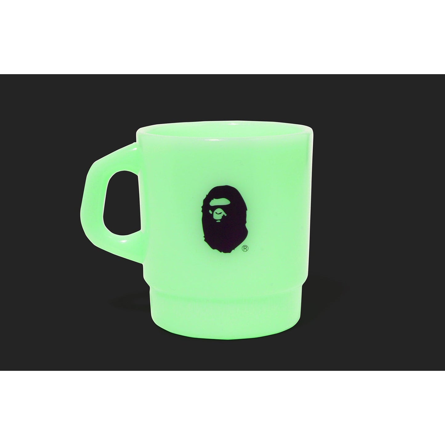 APE HEAD GLOW IN THE DARK STACKING MUG
