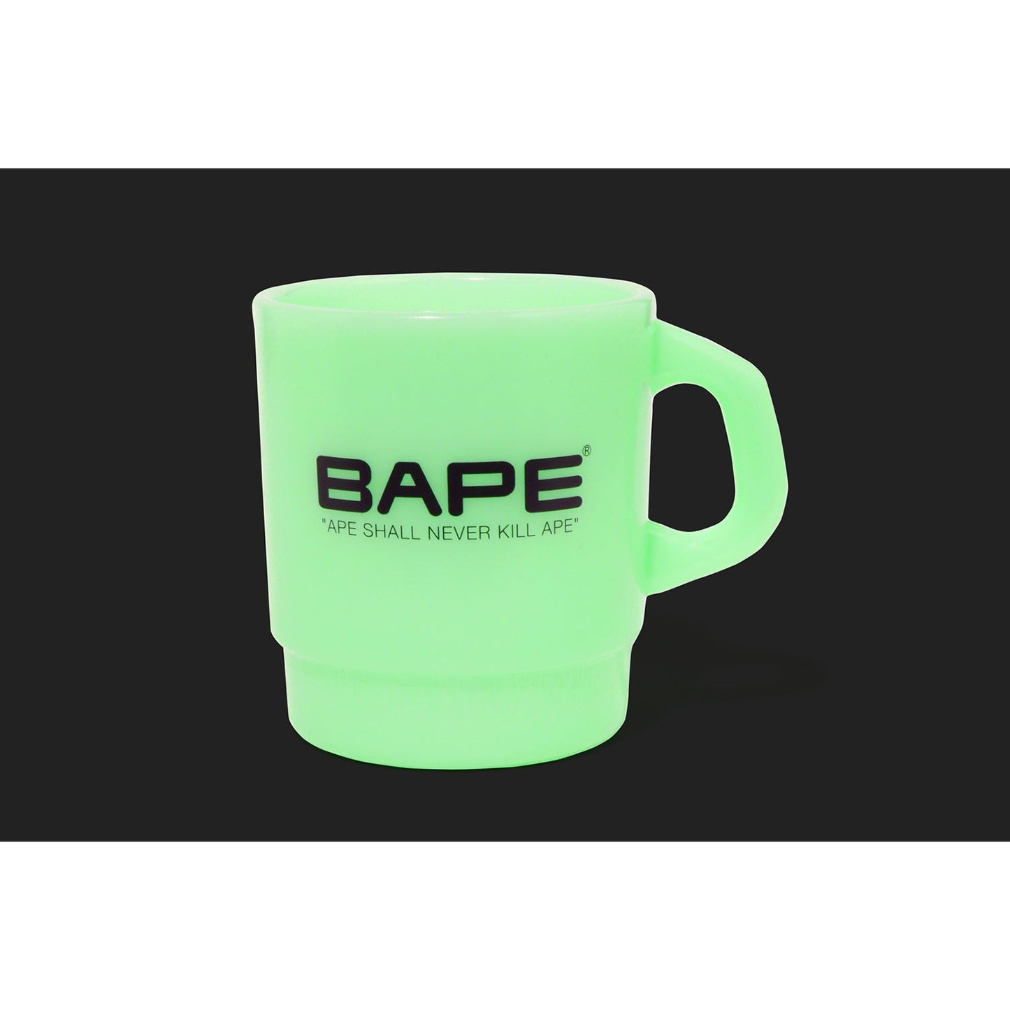 APE HEAD GLOW IN THE DARK STACKING MUG