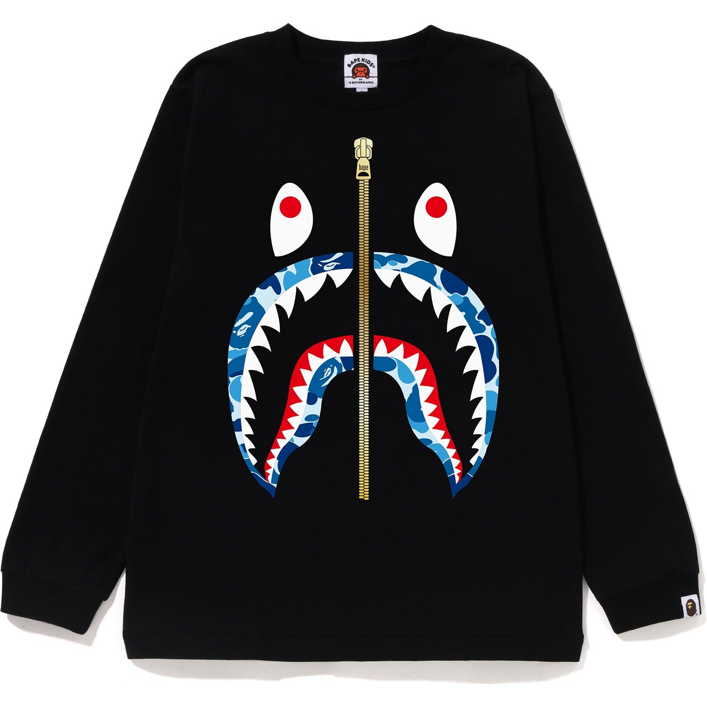 ABC CAMO SHARK L/S TEE JR KIDS