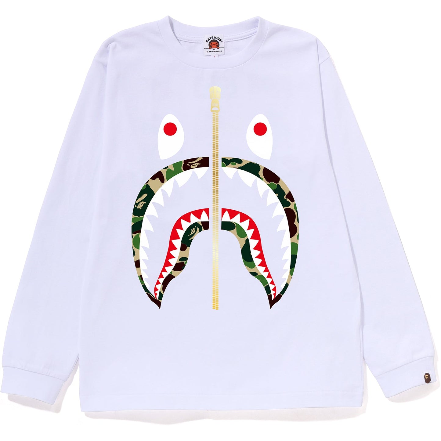 ABC CAMO SHARK L/S TEE JR KIDS