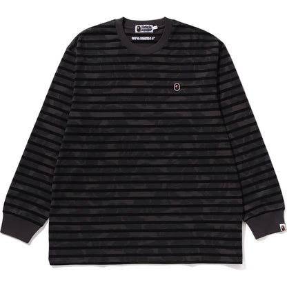 SOLID CAMO ONE POINT RELAXED FIT STRIPE LS TEE MENS