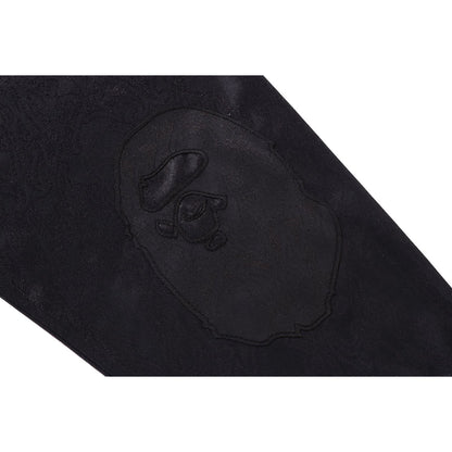 APE FLAME MONOGRAM JACQUARD LOGO RELAXED FIT FOOTBALL JERSEY MENS