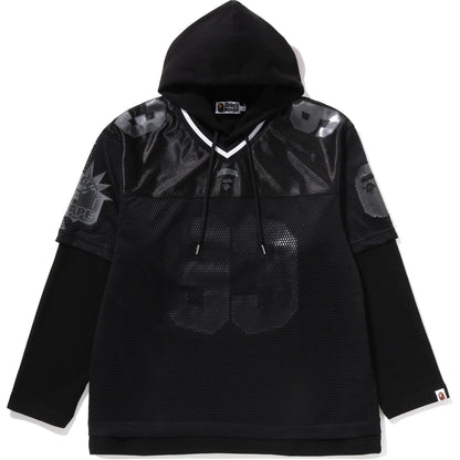 BAPE US BLACK FRIDAY MESH LAYERED RELAXED FIT PULLOVER HOODIE MENS