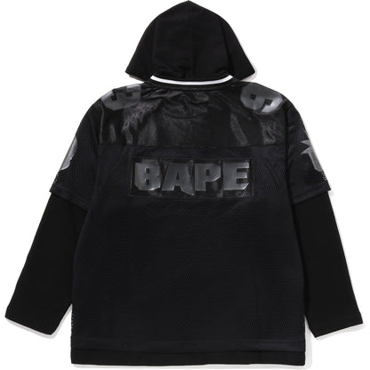 BAPE US BLACK FRIDAY MESH LAYERED RELAXED FIT PULLOVER HOODIE MENS
