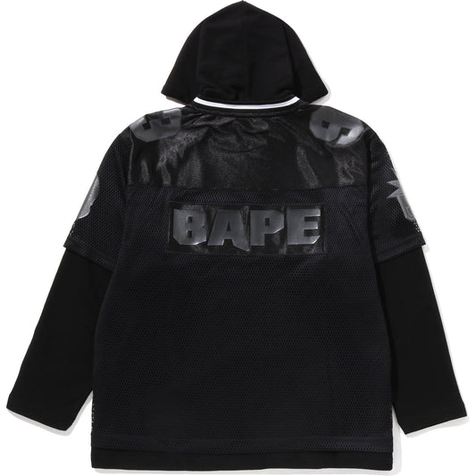 BAPE US BLACK FRIDAY MESH LAYERED RELAXED FIT PULLOVER HOODIE MENS