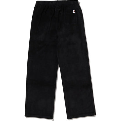 CRYSTAL STONE APE HEAD VELOUR WIDE PANTS LADIES