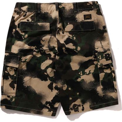 MAP CAMO REGULAR FIT CARGO SHORTS MENS