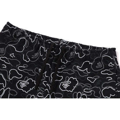 NEON CAMO REGULAR FIT SWEAT SHORTS MENS