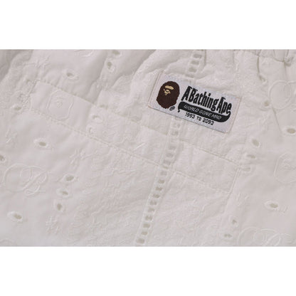 EMBROIDERY RELAXED FIT SHORTS MENS