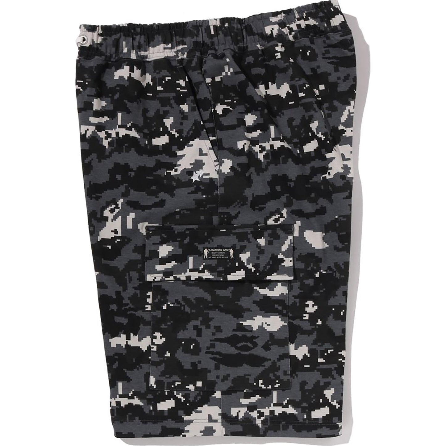MULTI PIXEL CAMO BAPE STA LOGO CARGO RELAXED FIT SWEAT SHORTS MENS