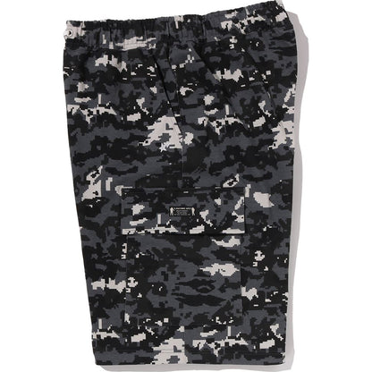MULTI PIXEL CAMO BAPE STA LOGO CARGO RELAXED FIT SWEAT SHORTS MENS