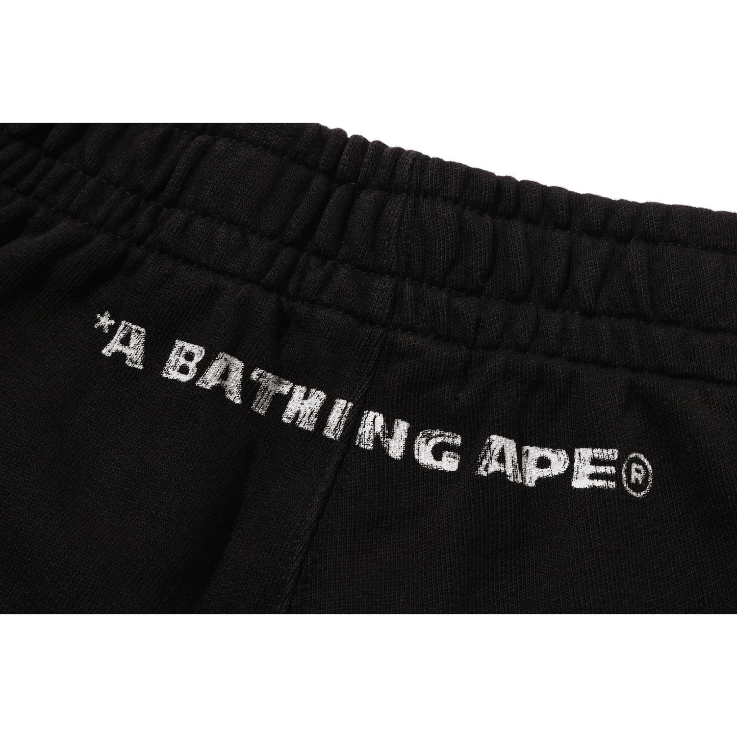 HEAVY WASH HAND DRAW FOOTBALL LOGO RELAXED FIT SWEAT SHORTS MENS