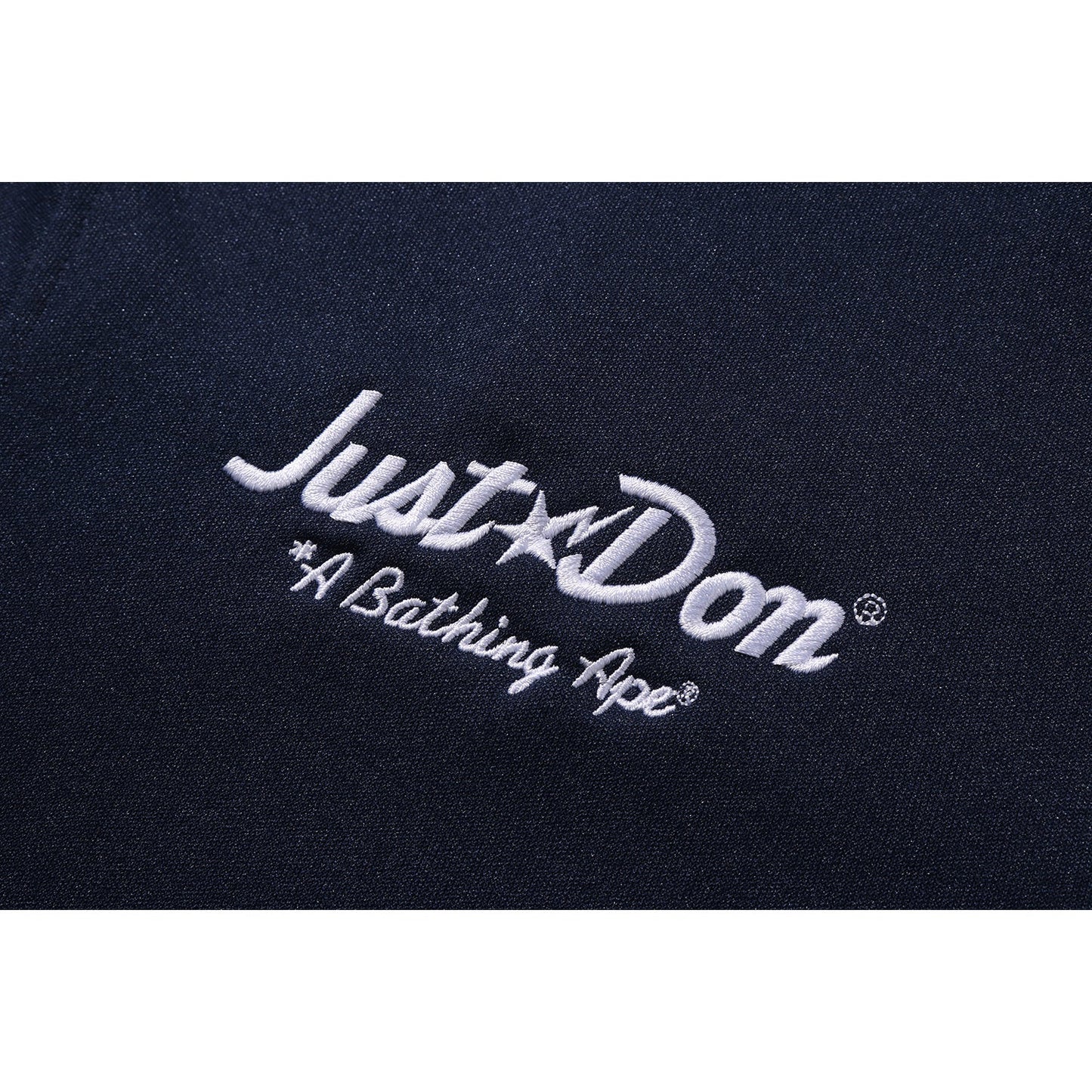 BAPE X JUST DON LOGO BASEBALL RELAXED FIT SHIRT MENS