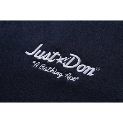BAPE X JUST DON LOGO BASEBALL RELAXED FIT SHIRT MENS
