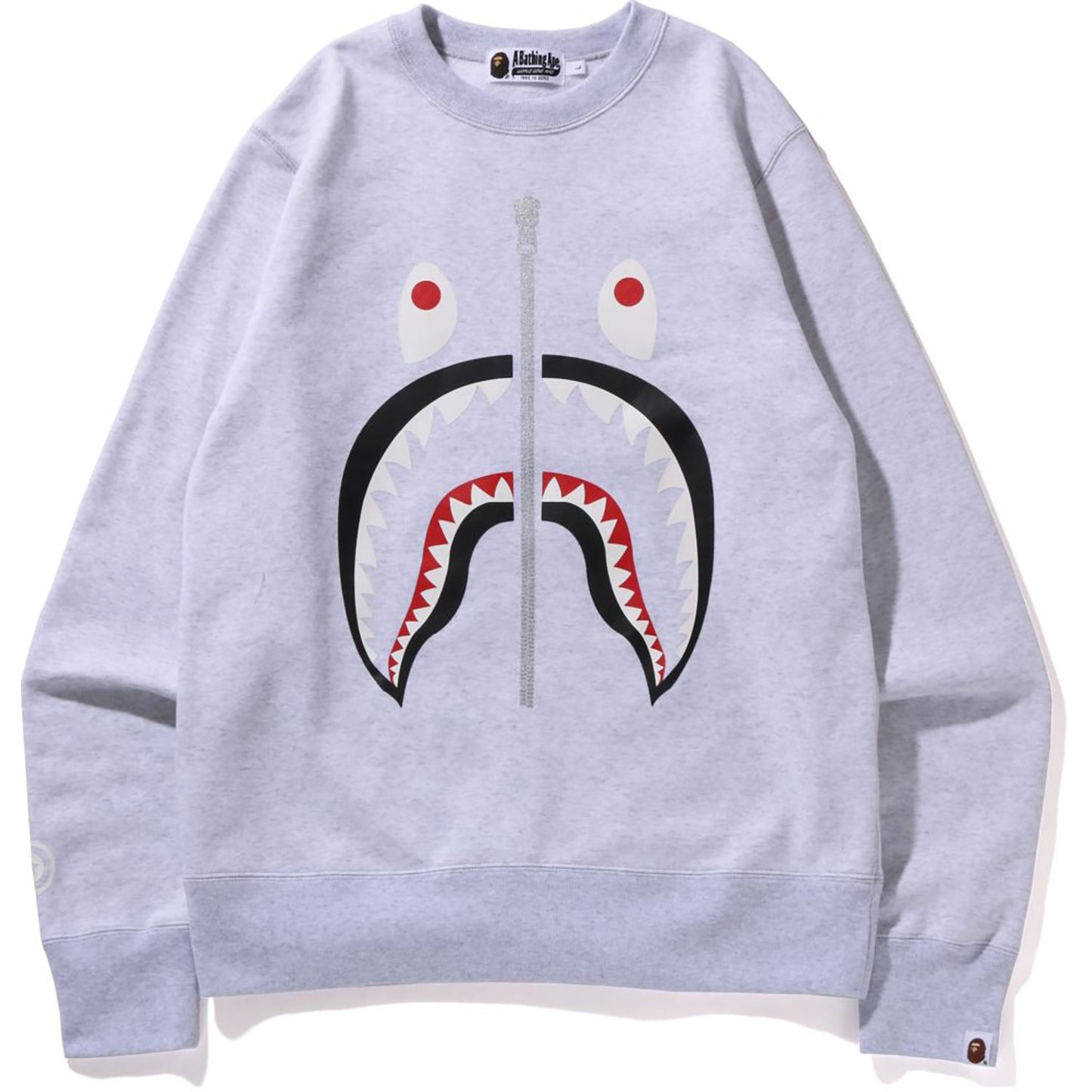 BAPE MENS SHARK CREWNECK SWEATSHIRT