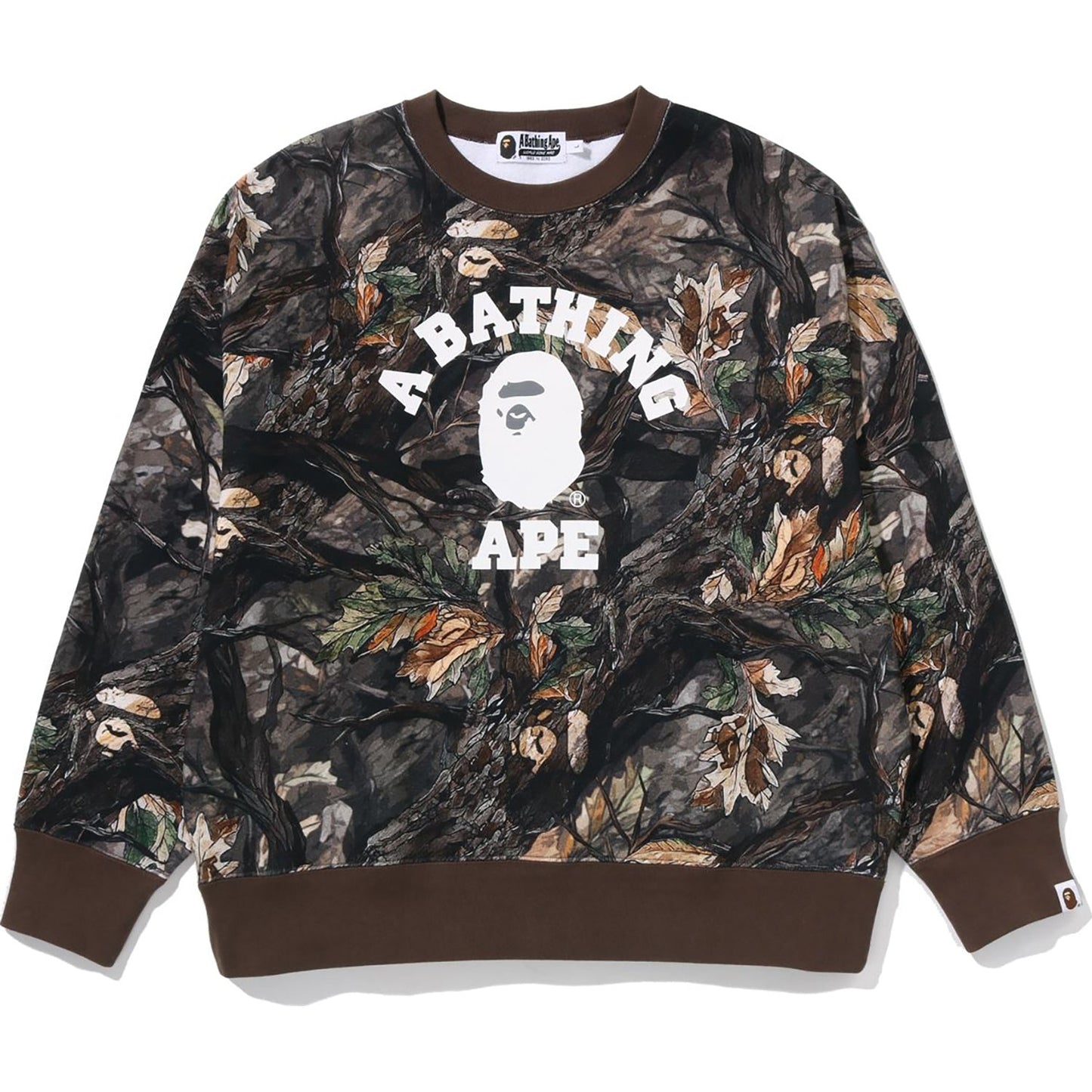 TREE EDGE CAMO COLLEGE RELAXED FIT CREWNECK MENS