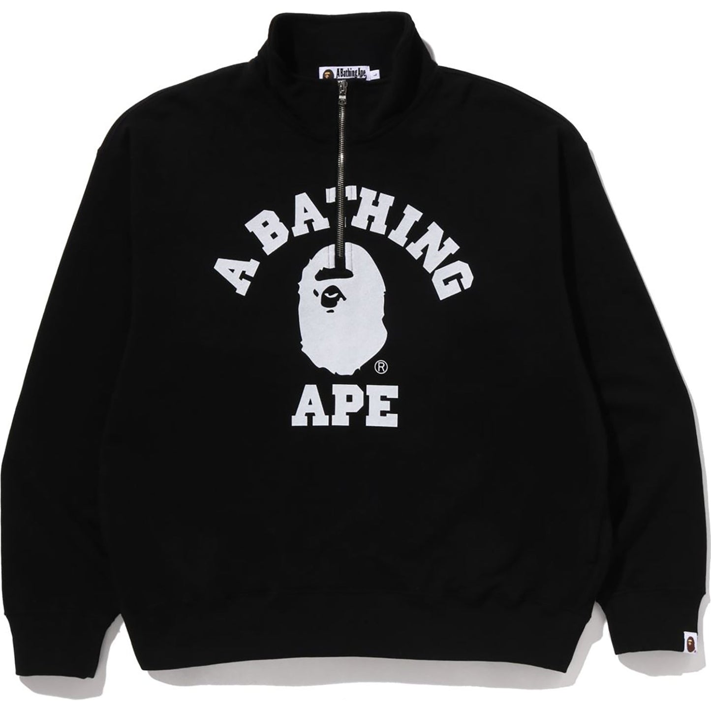 COLLEGE HALF ZIP RELAXED FIT CREWNECK SWEATSHIRT MENS