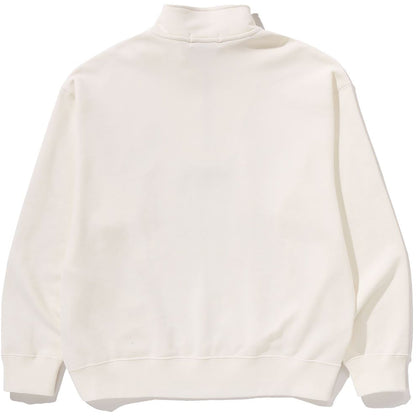 COLLEGE HALF ZIP RELAXED FIT CREWNECK SWEATSHIRT MENS