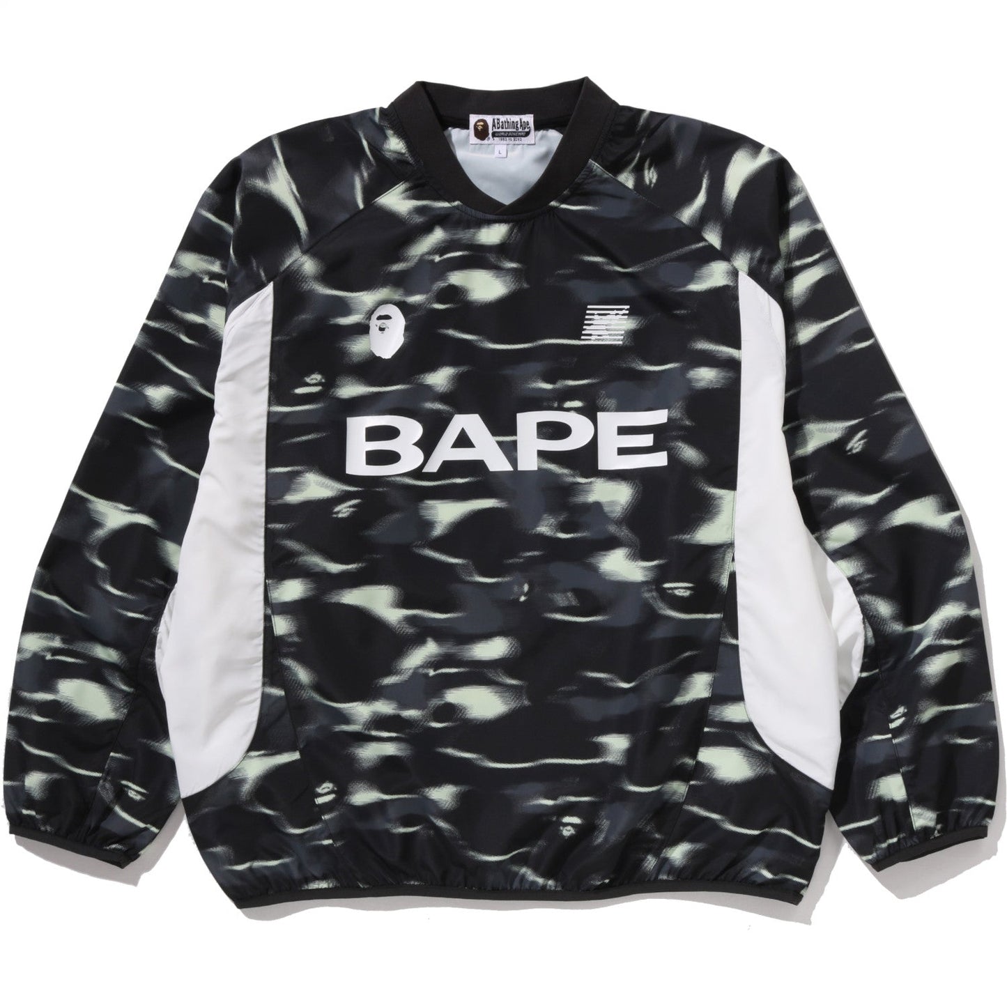 SCREEN CAMO FOOTBALL LOGO RELAXED FIT CREWNECK SWEATSHIRT MENS