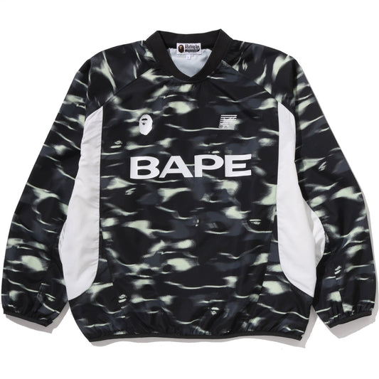 SCREEN CAMO FOOTBALL LOGO RELAXED FIT CREWNECK SWEATSHIRT MENS