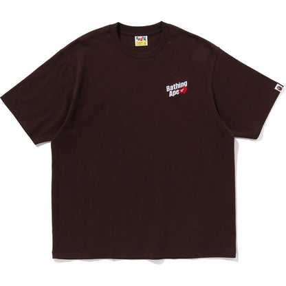 BAPE MENS A BATHING APE LOGO RELAXED FIT TEE