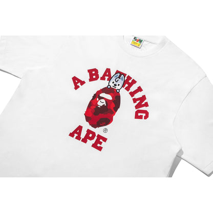 BAPE X STRAY KIDS WOLF CHAN COLLEGE TEE MENS