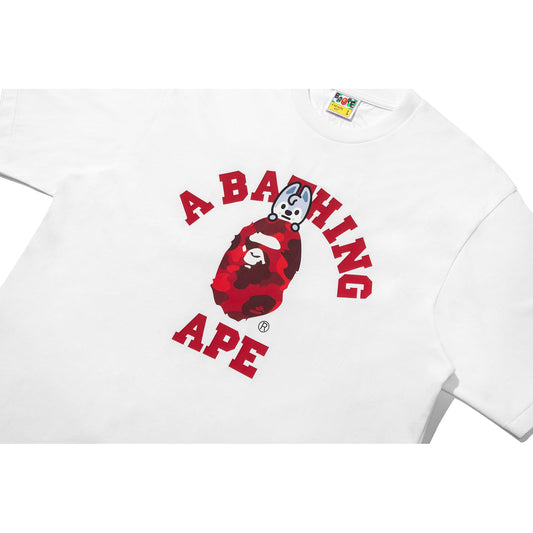 BAPE X STRAY KIDS WOLF CHAN COLLEGE TEE MENS