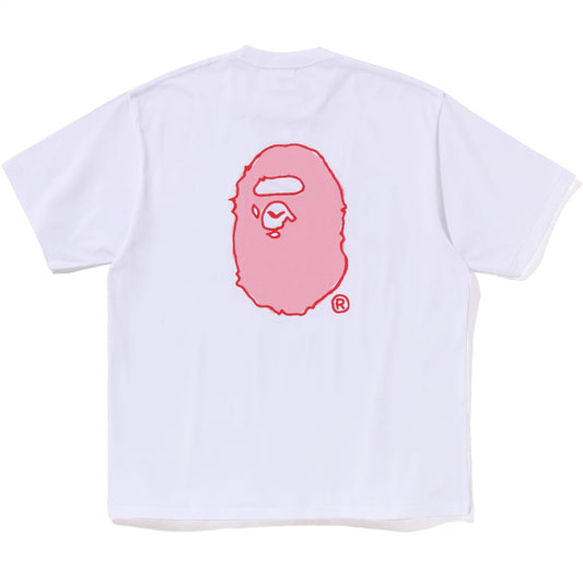 HAND DRAW BAPE LOGO RELAXED FIT TEE MENS