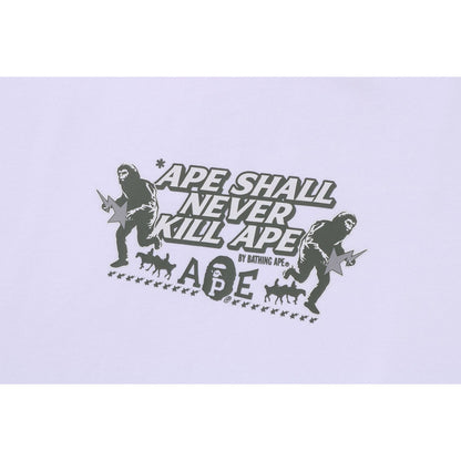 BAPE SLOGAN RELAXED FIT TEE MENS