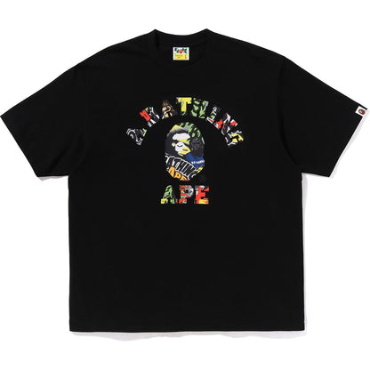 MULTI LOGO COLLEGE RELAXED FIT TEE MENS