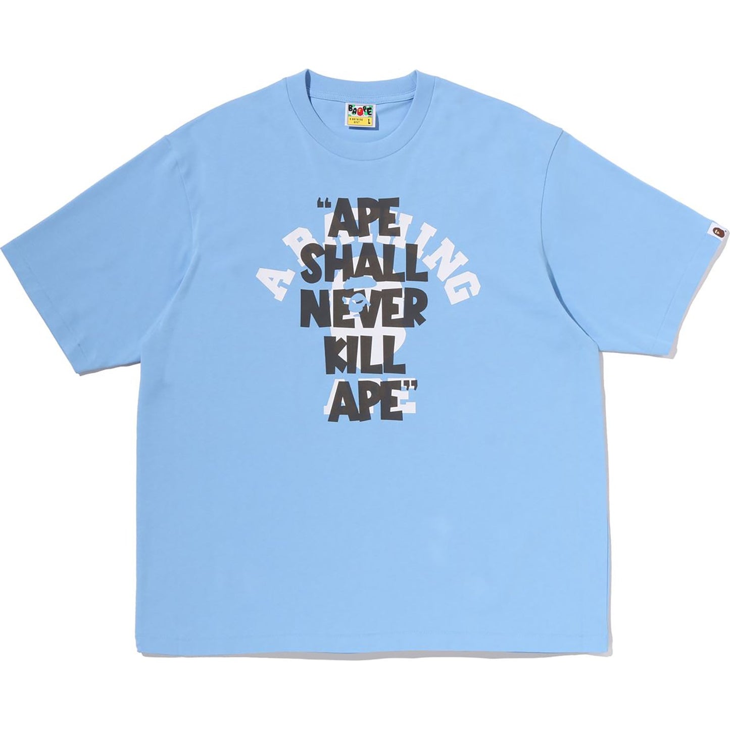 APE SHALL NEVER KILL APE COLLEGE RELAXED FIT TEE MENS