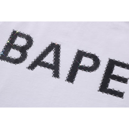CRYSTAL STONE BAPE LOGO TEE LADIES