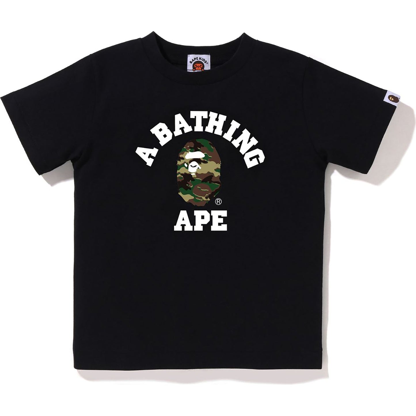 GLITCH WOODLAND CAMO COLLEGE TEE KIDS