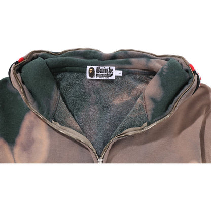 HAND DYE SHARK FULL ZIP HOODIE MENS