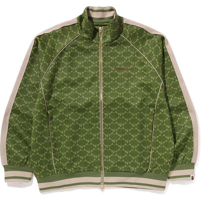 COLLEGE MONOGRAM LOGO RELAXED FIT TRACK JACKET MENS
